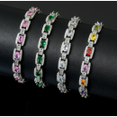 European and American jewelry high-end sense zircon bracelet women's niche design light luxury full diamond personality bracelet trend jewelry wholesale