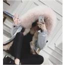 2016 fashion coat with fox fur inside