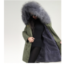 Woman's fashion winter coat with fox fur for 2016-2017
