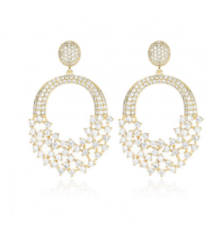 Full of diamond stud earrings, high-end sense of niche earrings, women's zircon, trend earrings, light luxury earrings, temperament, versatile trend accessories