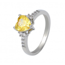 Love zircon ring women's European and American jewelry fashion simple high-end sense ring cross-border jewelry wholesale